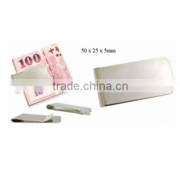 promotional custom stainless iron wallet with elastic strap