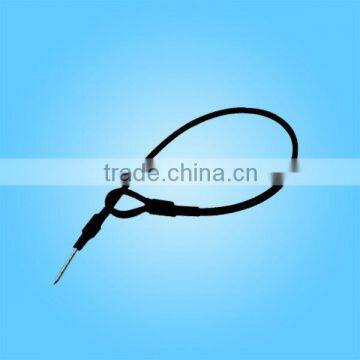 black wire rope anti-theft steel wire with buckle for dresses