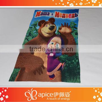 wholesale cheap 100% polyester printed cartoon beach towel