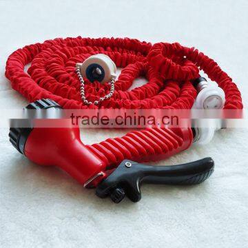 OD 1/2" ID 3/8" EVA PU Expandable Coil Garden Hose with garden spray gun
