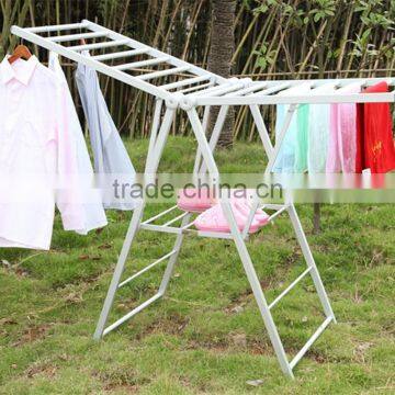 floor stand portable aluminium clothes rack shower