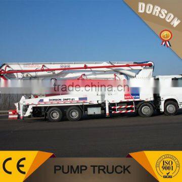 Top brand bump truck,DNPT-21 official manufacturer 39m truck mounted concrete pump truck for sale