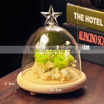 2016Hot Sale Antique Glass Cake tray with glass cover