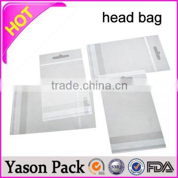 YASON Printed Opp Header Bags for Biscuit Opp Header Bags for Silk Ribbon Package Staple Header Pack Poly Bag photo-2