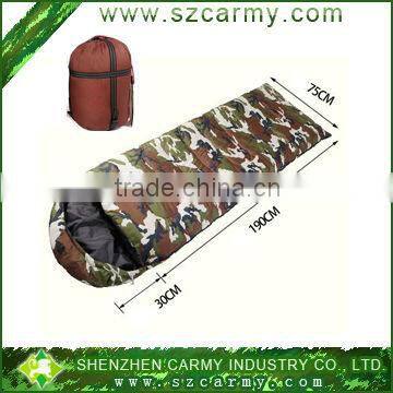 290T Camouflage wearable envelope sleeping bag, military sleeping bags/ bag/ sleep bag