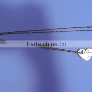 New Model With High Quality heart Letter Necklace