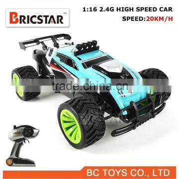 Cheap 2.4G 1:16 high speed rc car 4wd monster truck toys with 20km/h speeds.