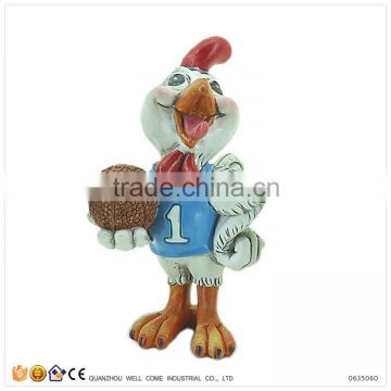 Resin Rooster in Sportswear Basketball Figures