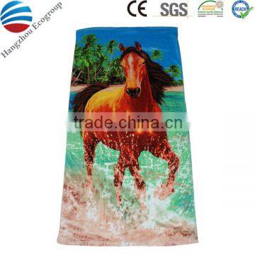 Wholesale digital printing hotel beach towel with inflatable pillow