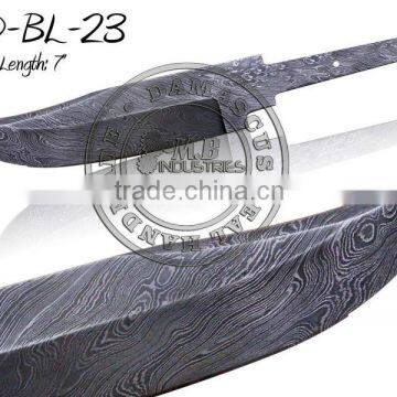 Damascus Steel Knife Blade Blank