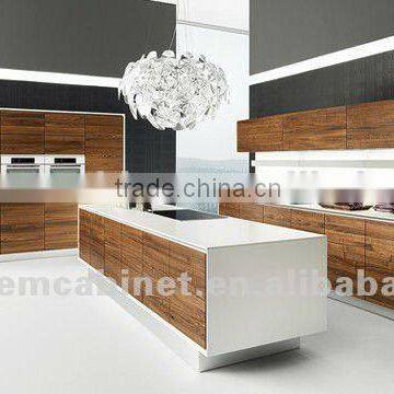 Wood Grain Melamine Kitchen Door Cabinet