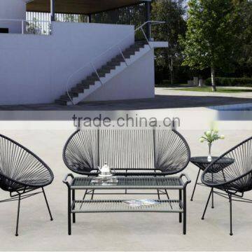 Egg Rattan Garden Dining Set