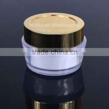 50ml plastic round container and double wall plastic jar with screw cap