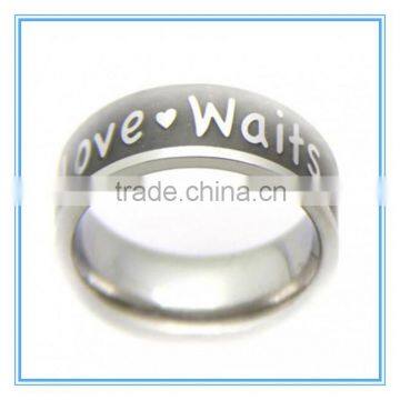 True Love Waits Spinner Stainless Steel Purity Ring