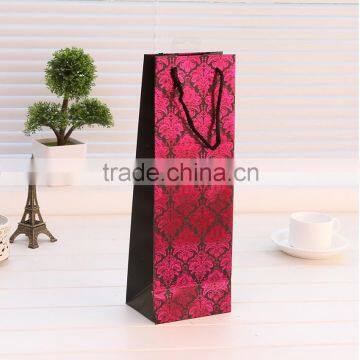 wine paper bag Susy Card Glossy Wine Motif paper bottle gift bag for wine