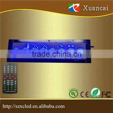 16X64 pixel led high clear SMD scrolling text multi-languages programmable led sign