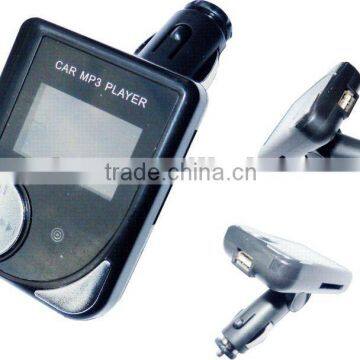 Double card car mp3 player with FM modulator