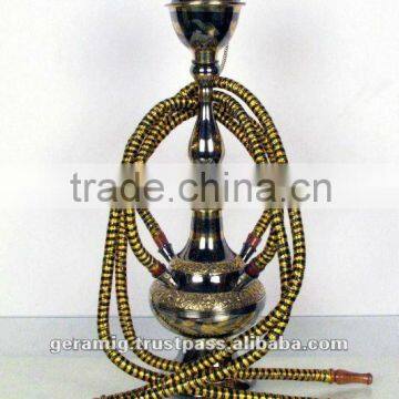 Chrome Brass Metal Hookah