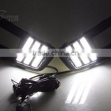 Car Accessories Daytime Running Light LED DRL Fog Lamp Front Bumper Fog Light For Ford Focus 3 2015 Sedan Quality Choice photo-4