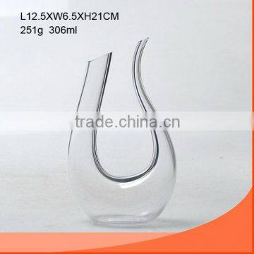 306ML Clear glass wine decanter ON SALE SHAPED LIKE swan