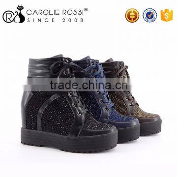 Sneakers Vietnam Diamond High Heel Sneakers Factory Wholesale