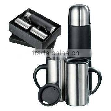 stainless steel vacuum flask gift set