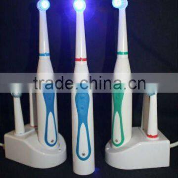 @Rechargeable toothbrush with LED light