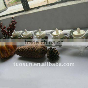 battery powered ivory plastic tealight candle with timer
