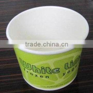 16 oz paper yugurt bowl with dome lid