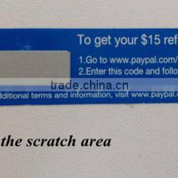 Guangdong Shenzhen printing label sticker waterproof shipping label scratch label