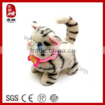 ICTI SEDEX Soft Stuffed walk music electronic cat