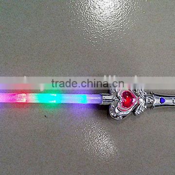 Led Colorful light Flash sword led flash horn sword Led Stick Color Changing Led Stick Red heart colorful wand toys