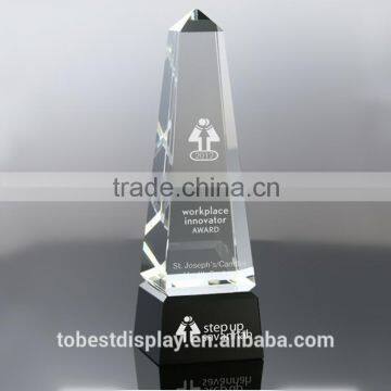 creative clear custom acrylic award plaques,acrylic trophy design,acrylic trophy blanks with base