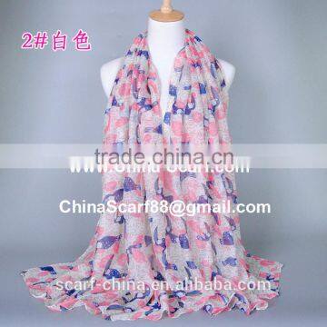 Animal print viscose scarf wholesale