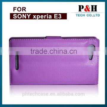 New Leather Flip Cover Mobile Phone Case for Sony Xperia e3 photo-3