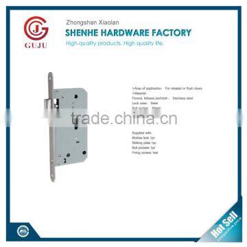 Mortise lock / passage lock body for gate door