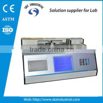 Plastic slider coefficient of friction tester