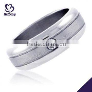 2015 cheap price jewelry 316l stainless steel blue gold ring