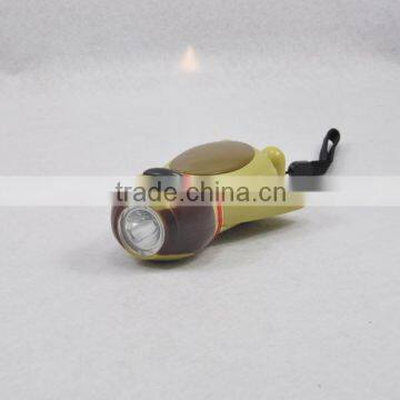 Cartoon Hand Crank Dynamo Flashlight