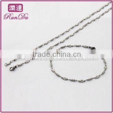 2014 fashion thin bracelet neckless magic jewellery set