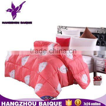 China Wholesale Printed Microfiber Filling Thick Quilt