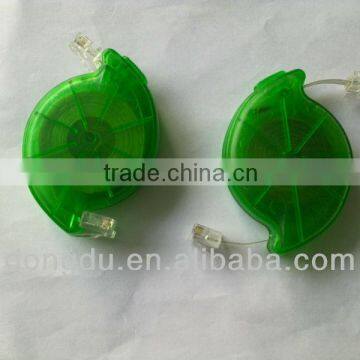 Portable Spool Phone Cord with Retractable Extension
