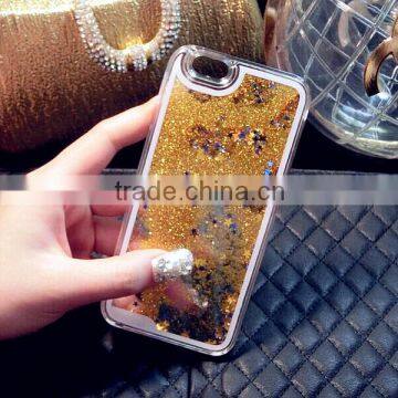 Creative Bling Star Liquid Quicksand Phone Case For iphone 6s PC Material Mobile Covers