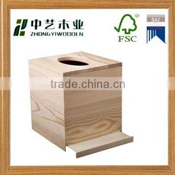 Trade assurance Unique design wooden box tissue antique napkin holder box