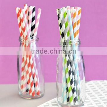 custom size and pattern Disposable paper straws custom crazy straw