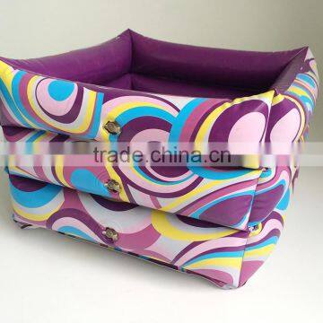 Colorful Fashion Portable Square Inflatable Foot Bath Tub for Travel Pedicure