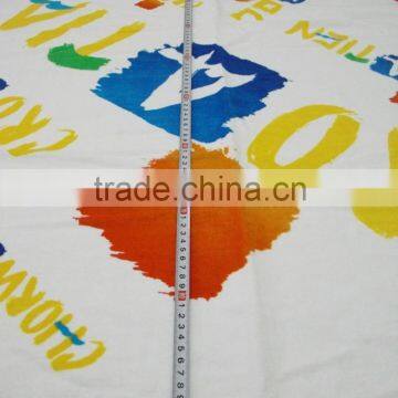 2015 HOT Sell 100% Cotton Velvet Printing Letter Printing Croatia Beach Towel English Letter Promotional Towel photo-2