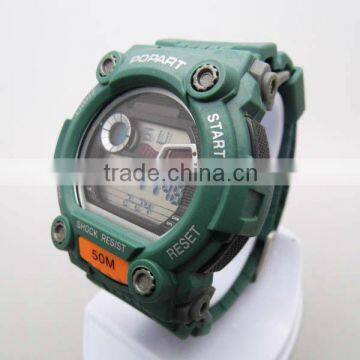 High End Mens Multifunctional military army green alarm watch