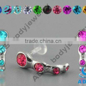 Crystal cartilage ear studs jewelry, ear studs piercing