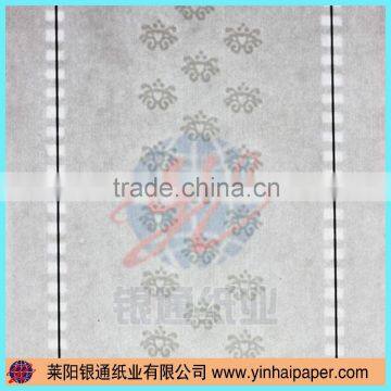 Security Paper with Window Thread and Watermark